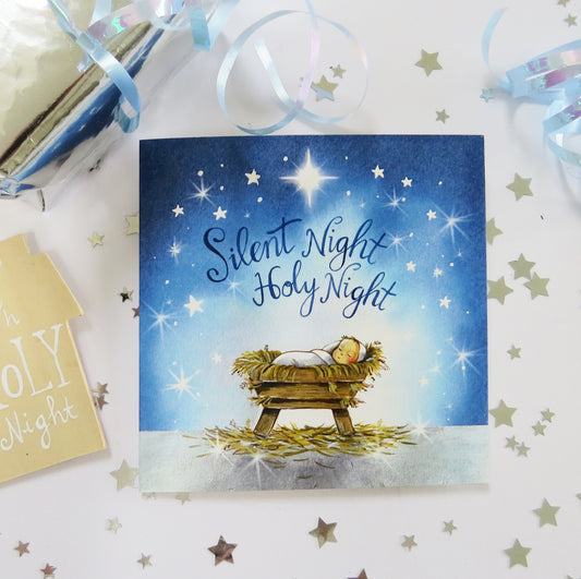Silent Night Pack of 5 Christmas Cards