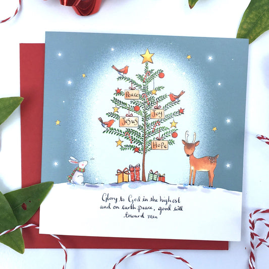 Christmas Tree Pack of 5 Christmas Cards