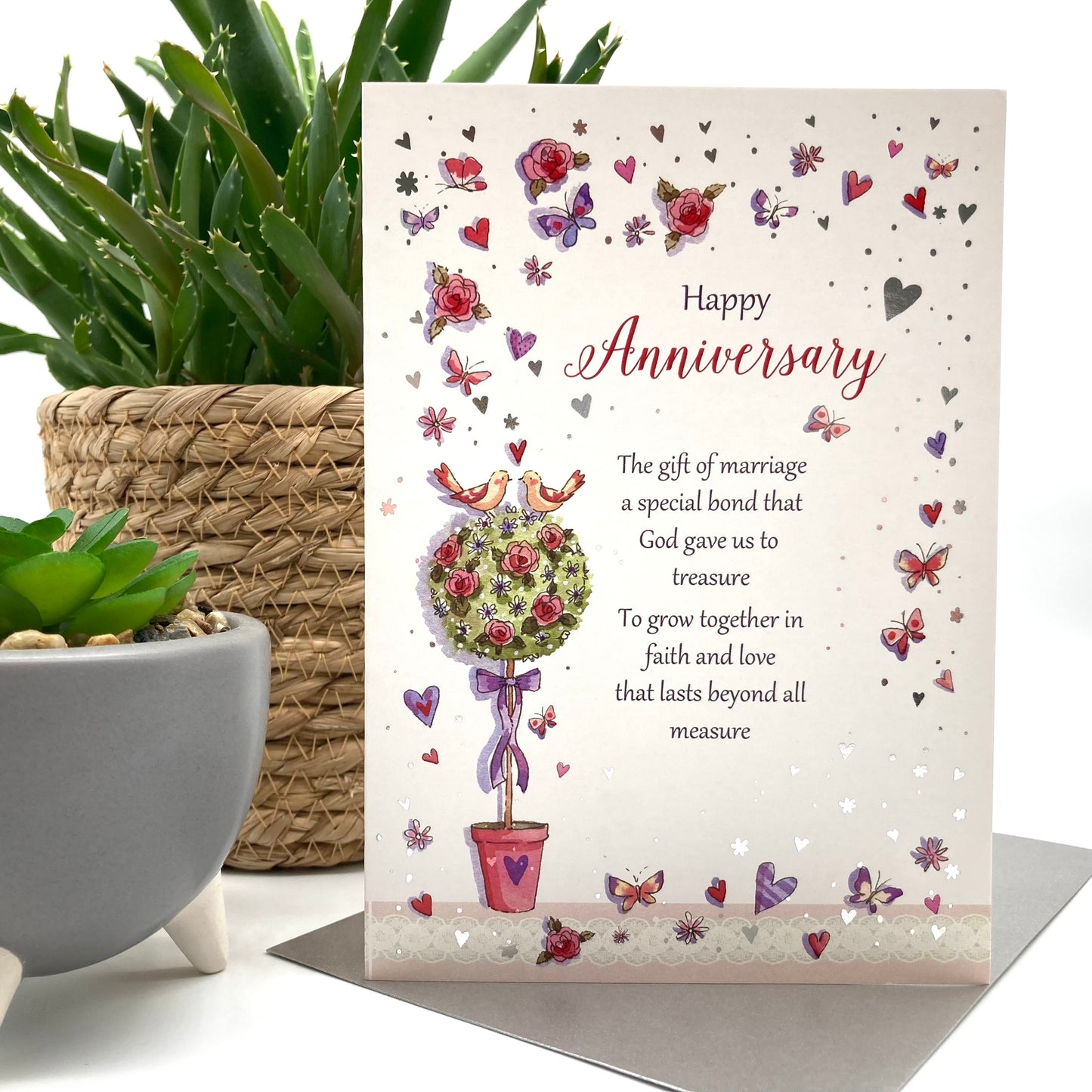 Love Tree Anniversary Card