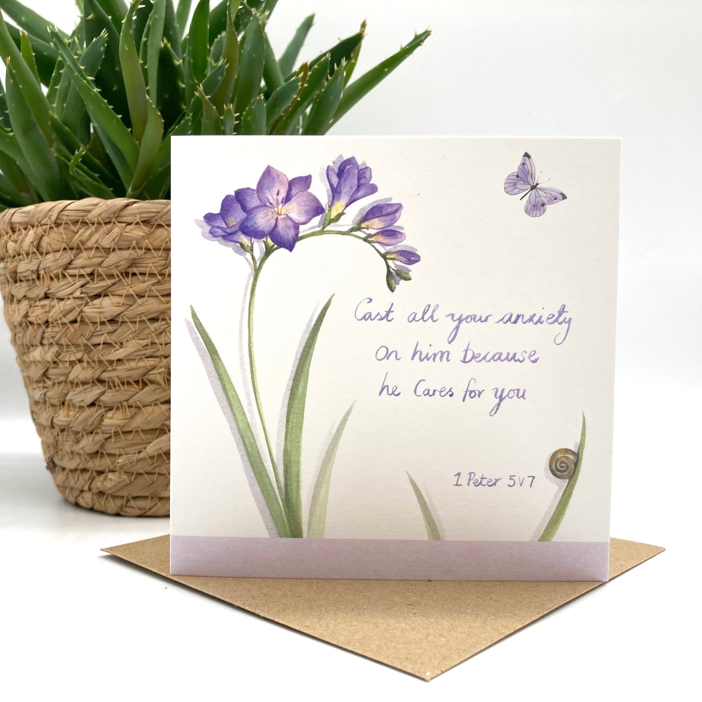 Freesia Notecard