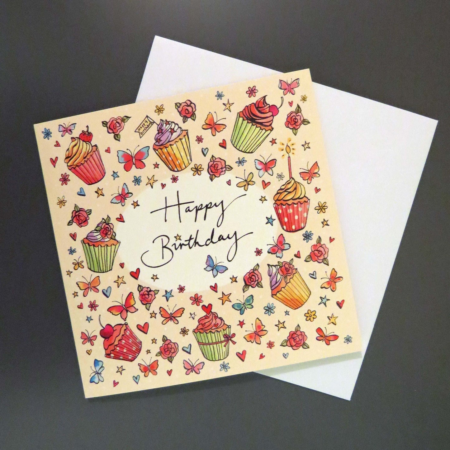 Butterfly Cupcake Card