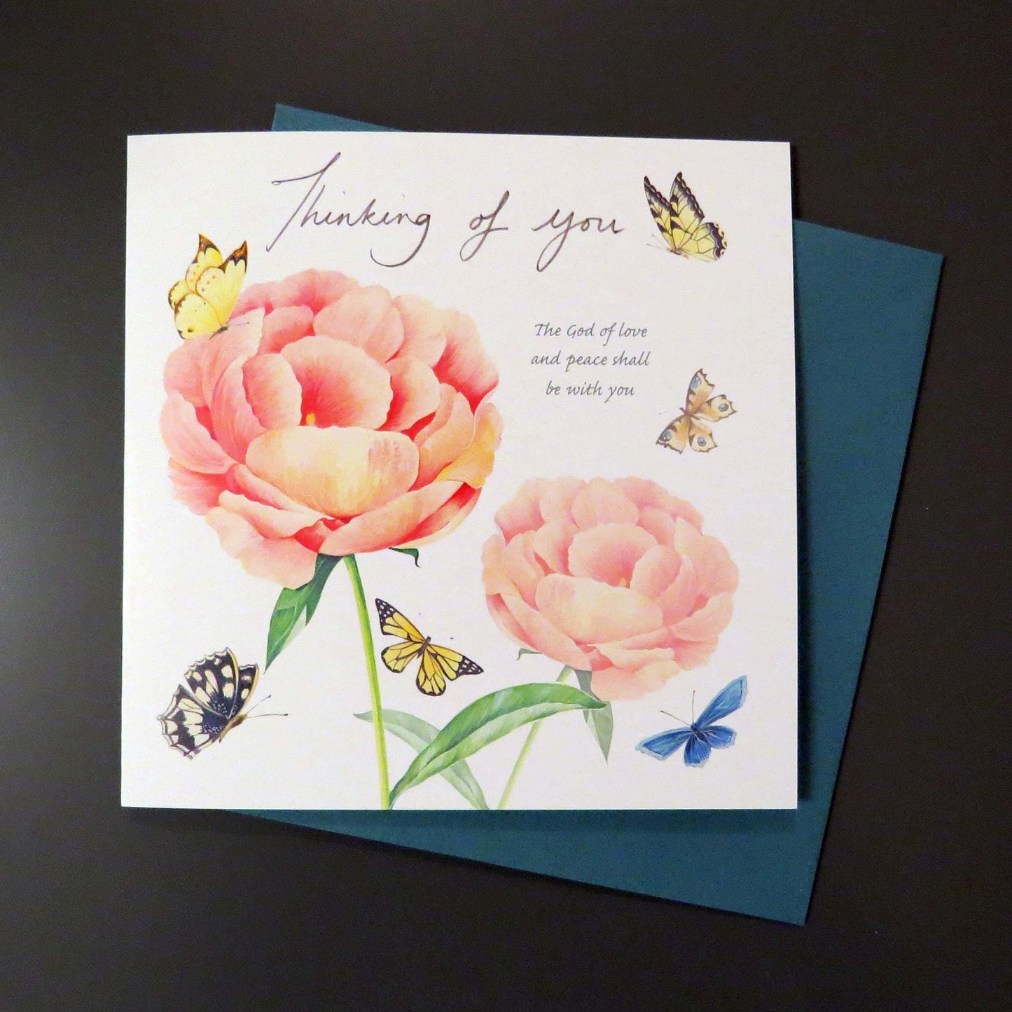 Peonies Sympathy Card
