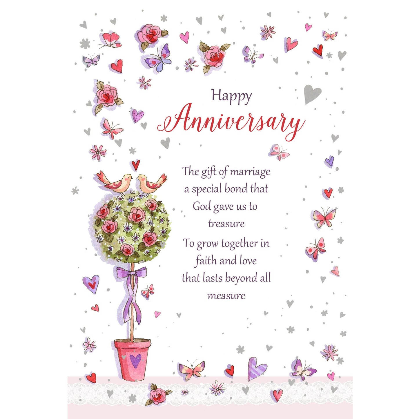 Love Tree Anniversary Card