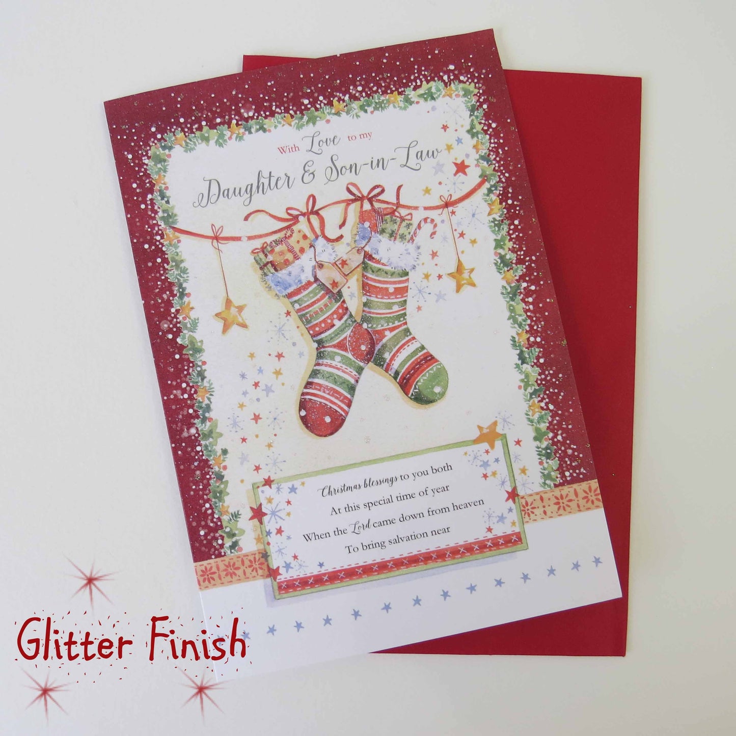 To My Daughter and Son-in-law Relation Christmas Card