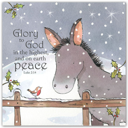 Little Donkey Pack of 5 Christmas Cards