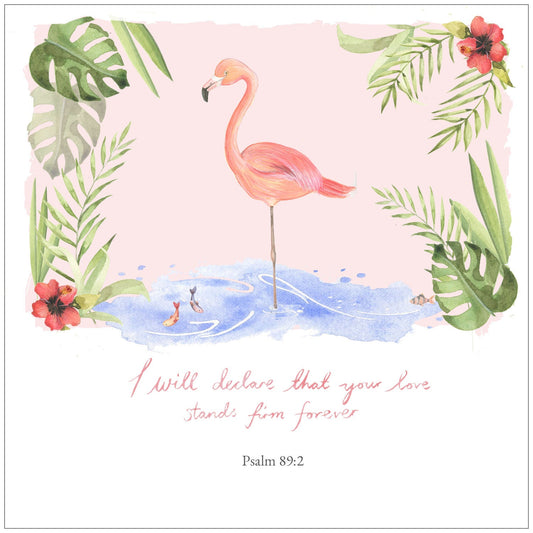 Flamingo Notecard