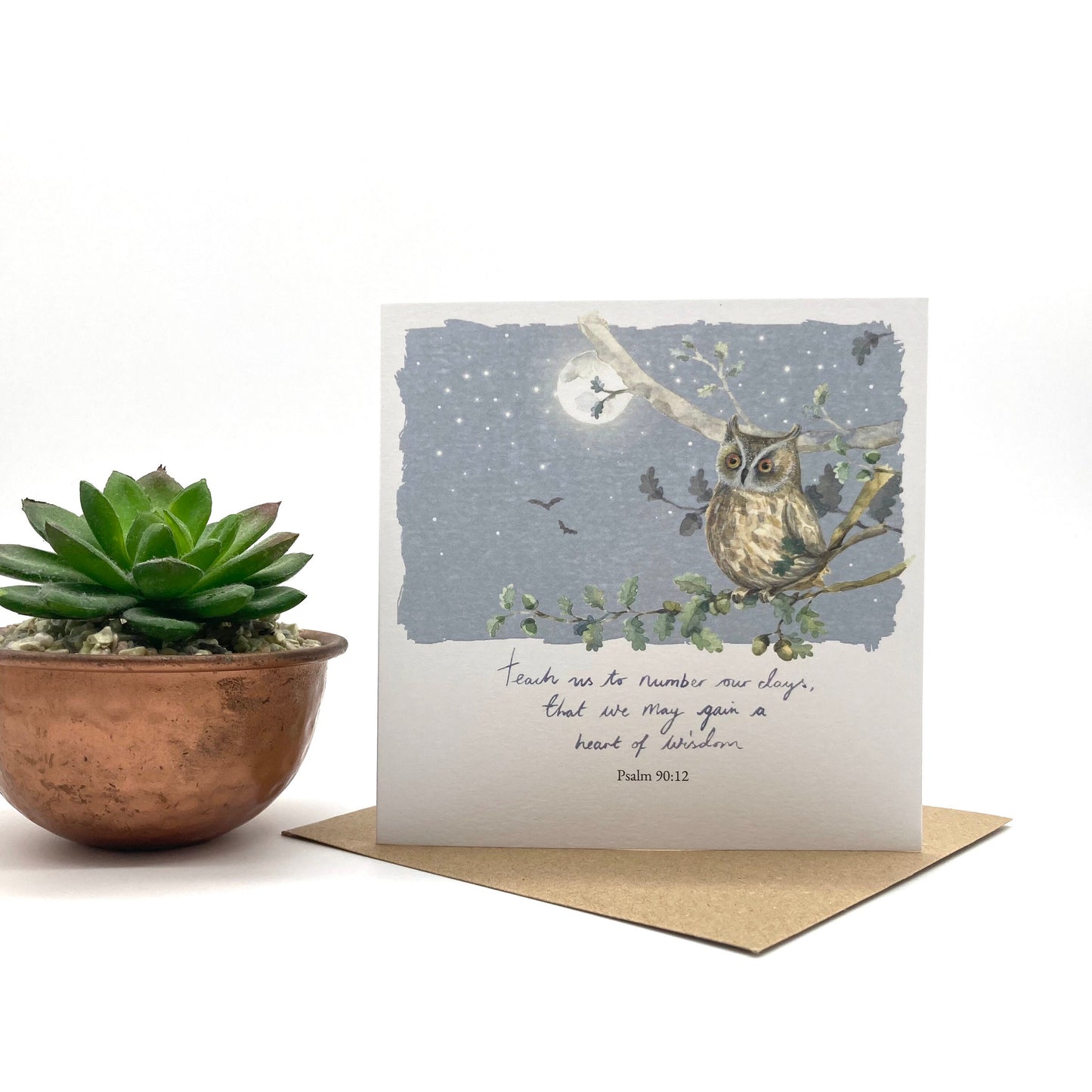Owl Christian Notecard