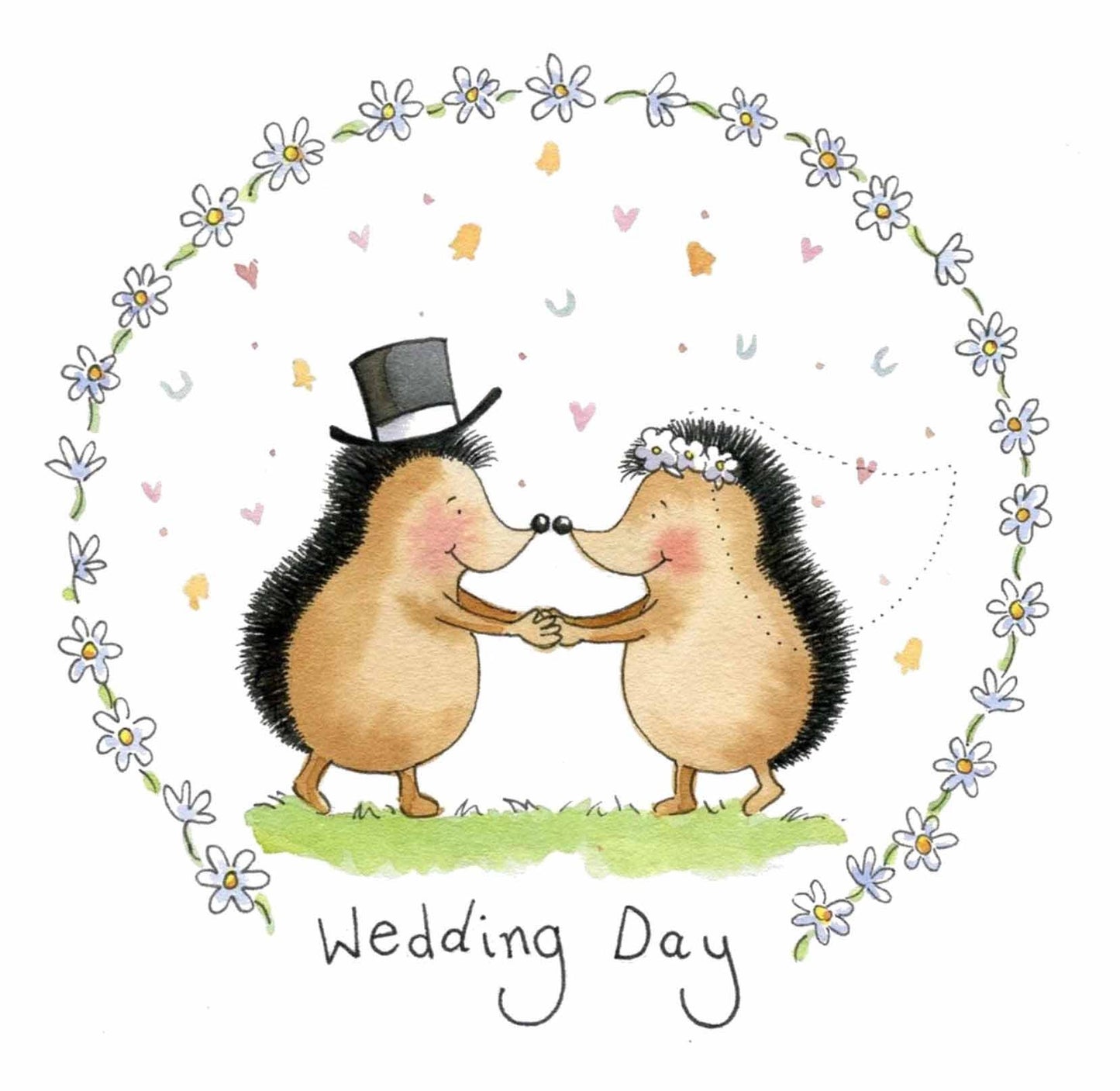 Wedding Hedgehogs Card