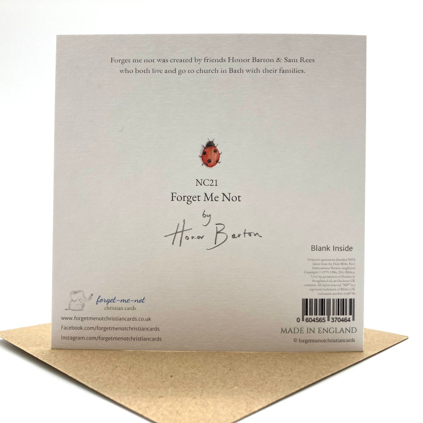 Forget Me Not Notecard