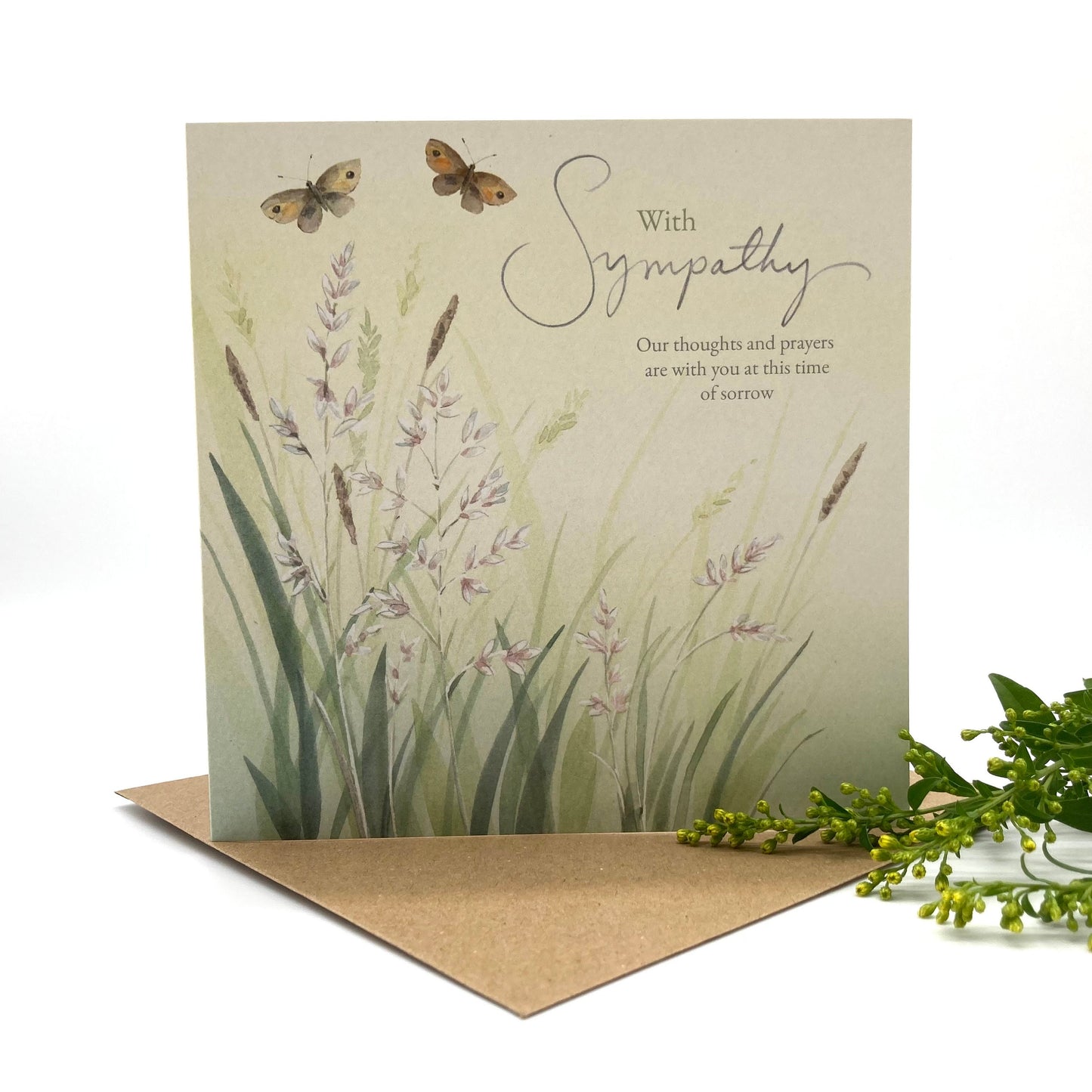 Sympathy Pastures Christian Sympathy Card