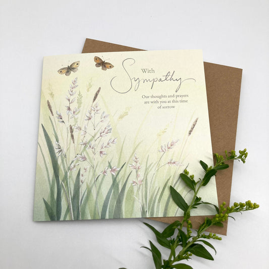 Sympathy Pastures Christian Sympathy Card
