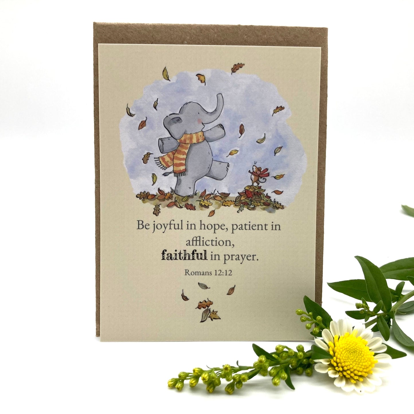 Faithful Elephant Keepsake Card