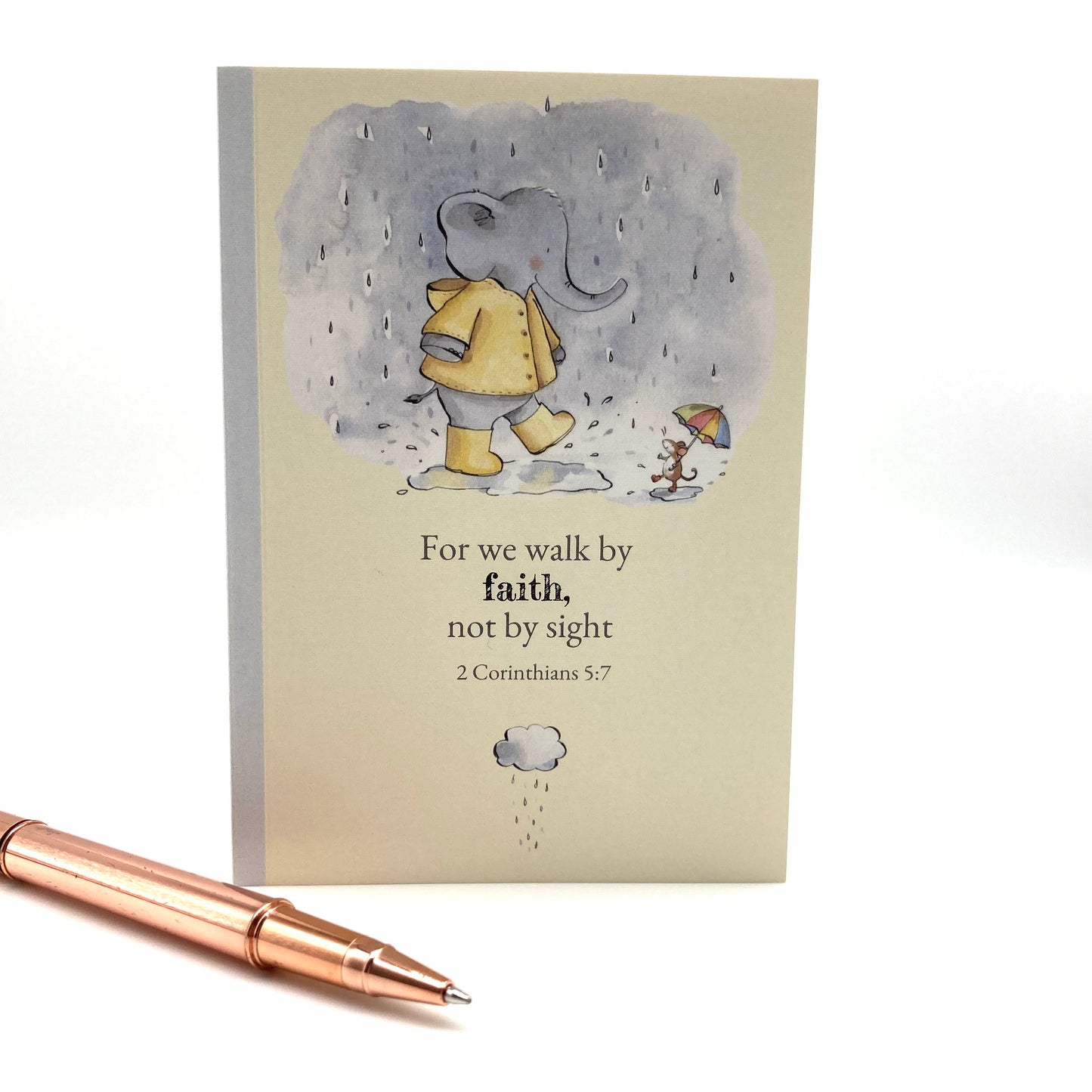 A6 Faith Elephant Notebook