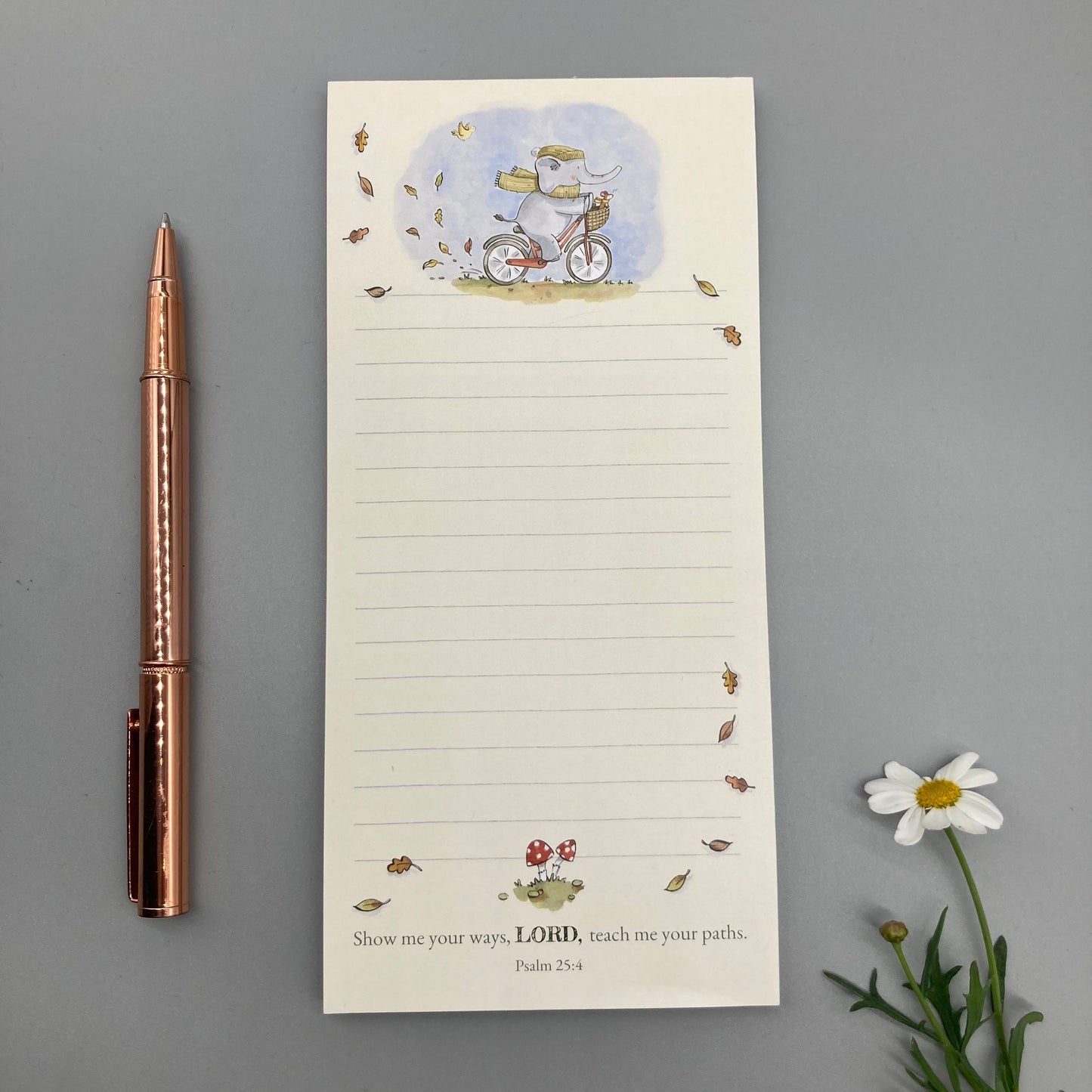 Elephant Teach Me List Notepad