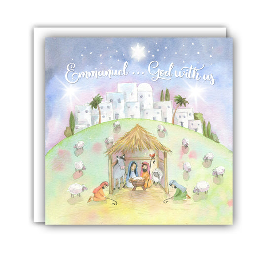 Emmanuel... God with Us Pack of 5 Christmas Cards
