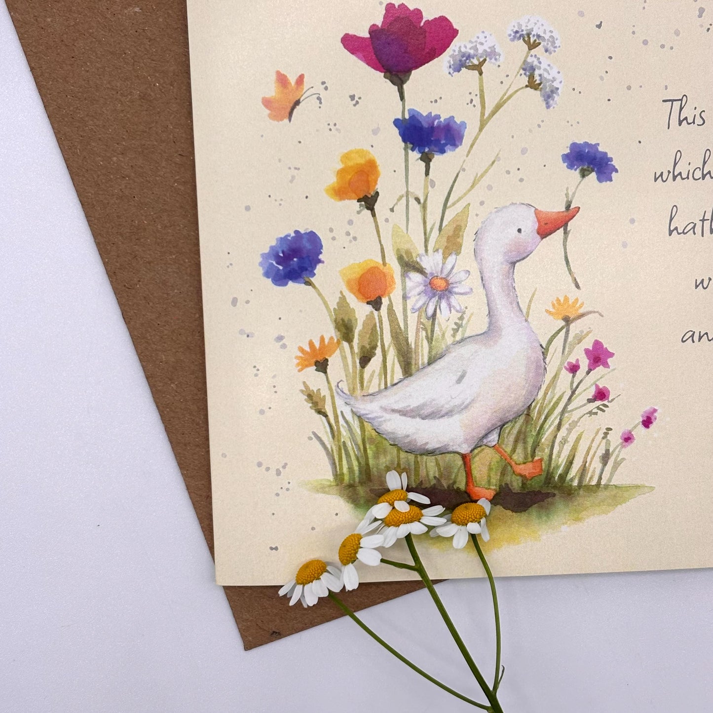 Duck Birthday Card - Lovely Friend