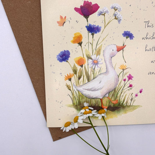 Duck Birthday Card - Lovely Friend