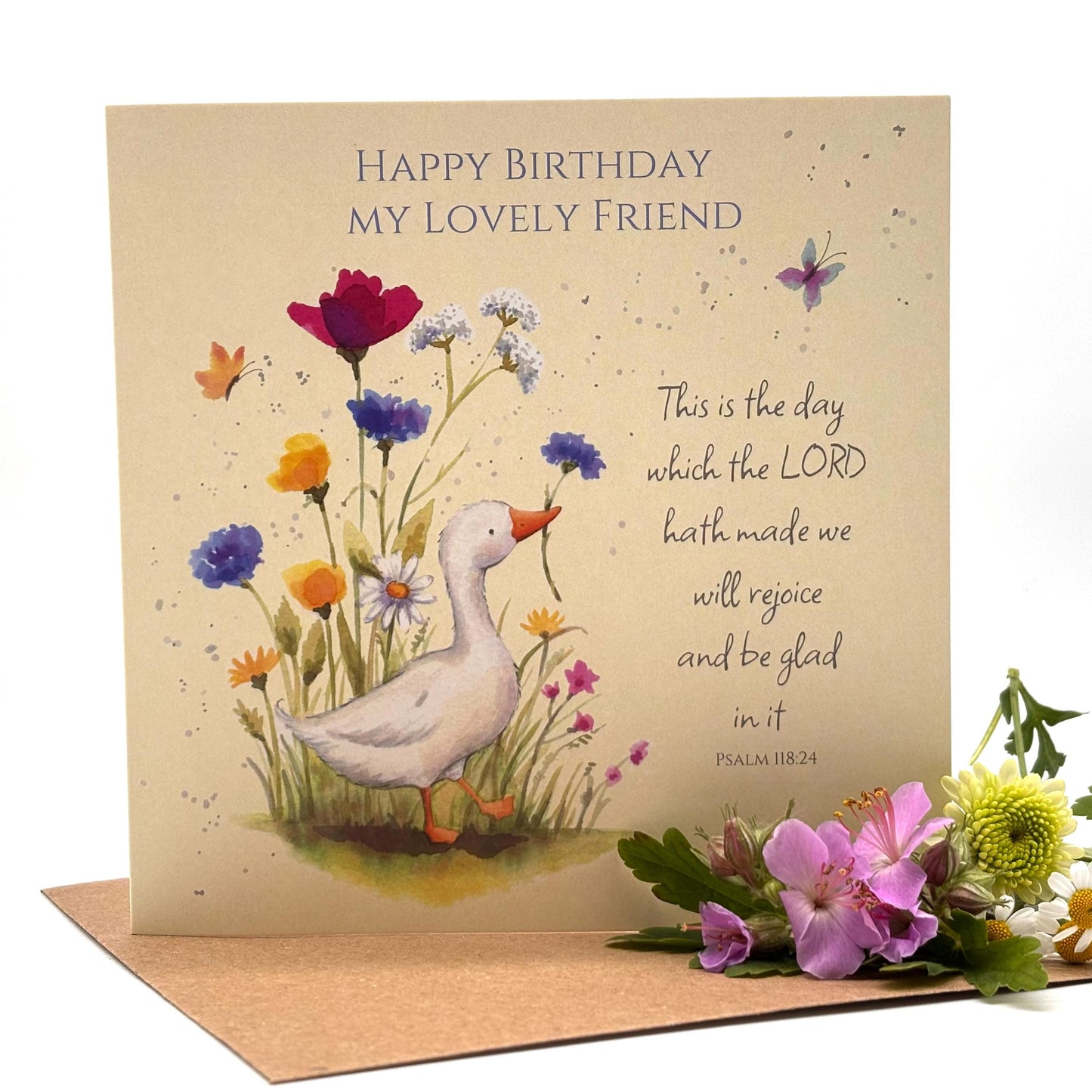 Duck Birthday Card - Lovely Friend