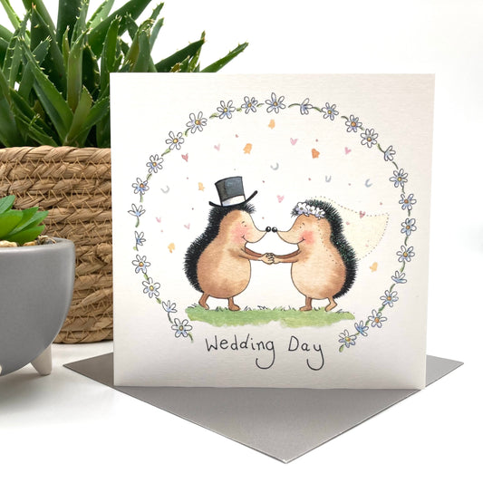 Wedding Hedgehogs Card