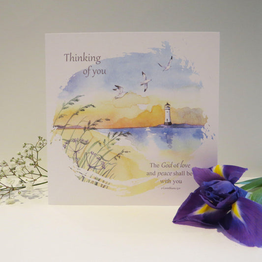 Thinking of You Lighthouse Card