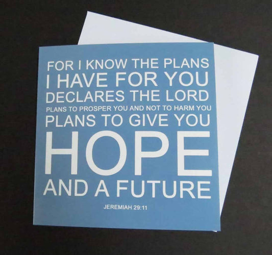 For I Know the Plans Notecard