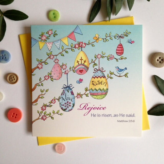 Rejoice Tree Easter Cards