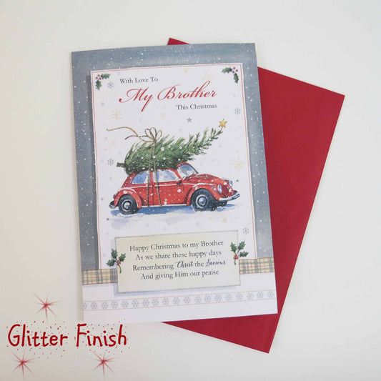 To My Brother Relation Christmas Card