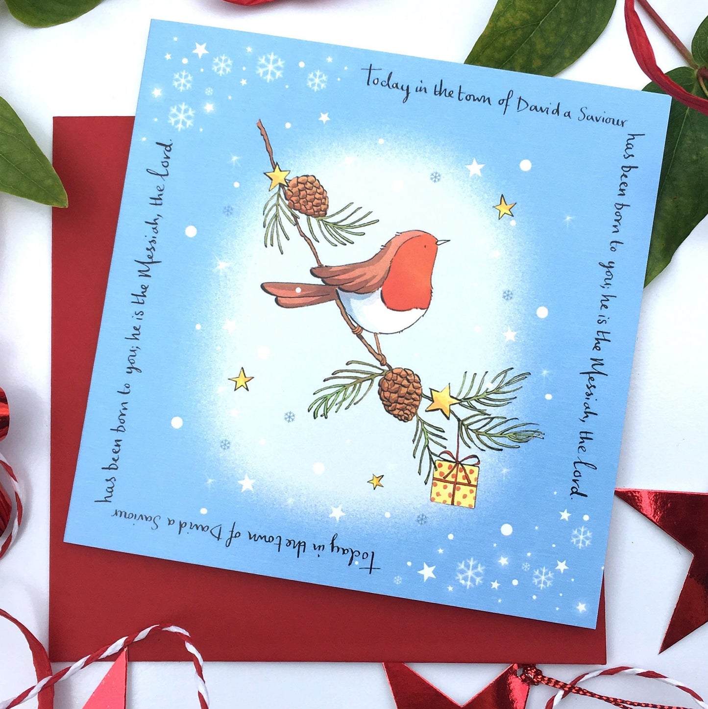 Star Robin 5 Pack Christmas Cards