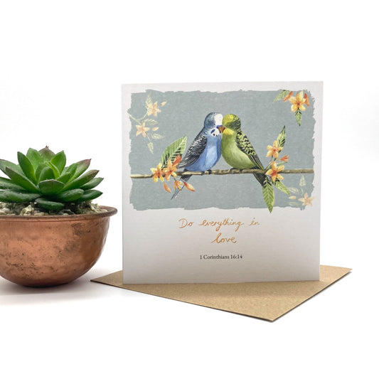 Budgies Notecard