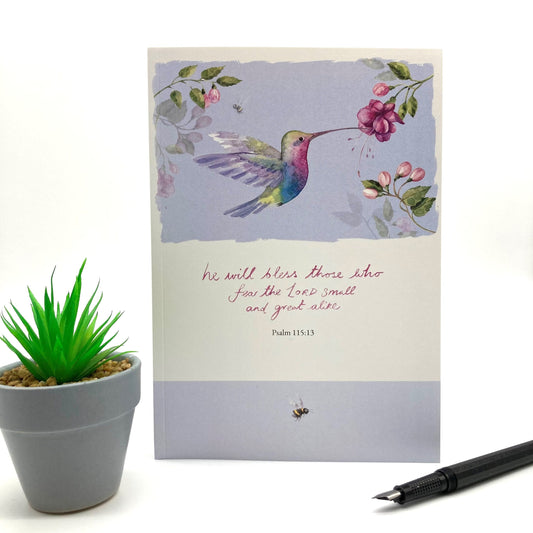 Hummingbird Lined A5 Notebook