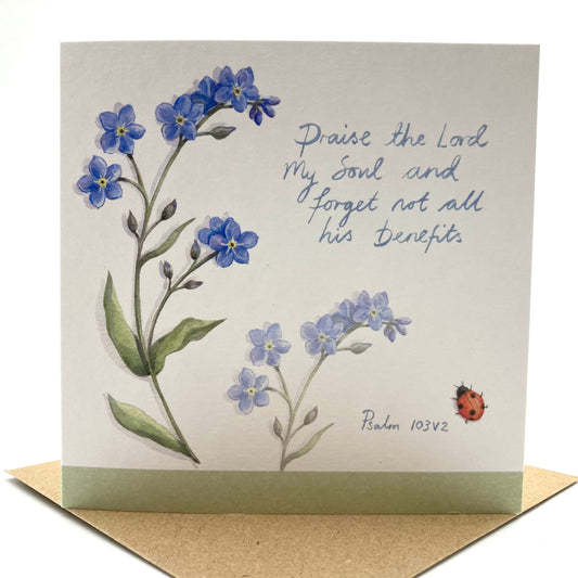 Forget Me Not Notecard